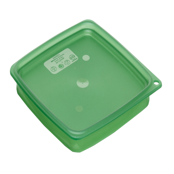 曲型方形盒-密封蓋 2/4 QT(綠色)
