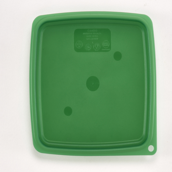 曲型方形盒-密封蓋 2/4 QT(綠色)
