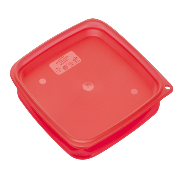 曲型方形盒-密封蓋 6/8 QT(紅色)
